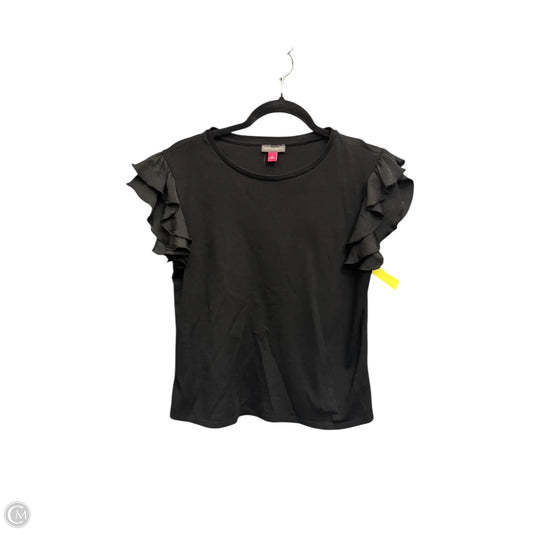 Top Short Sleeve By Vince Camuto In Black, Size: S