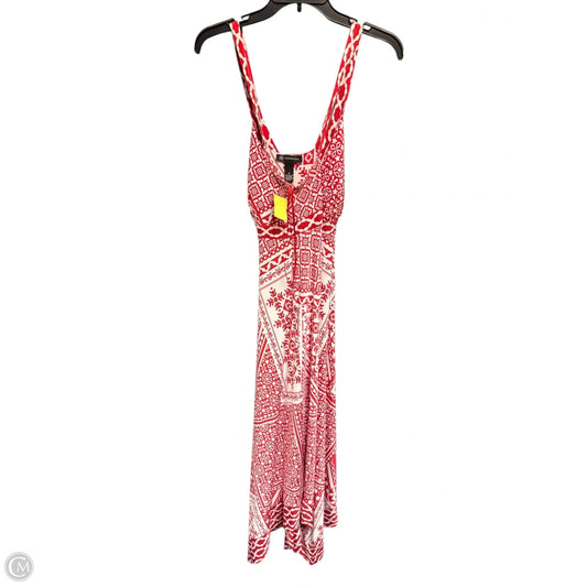 Dress Casual Maxi By Inc In Red & White, Size: M