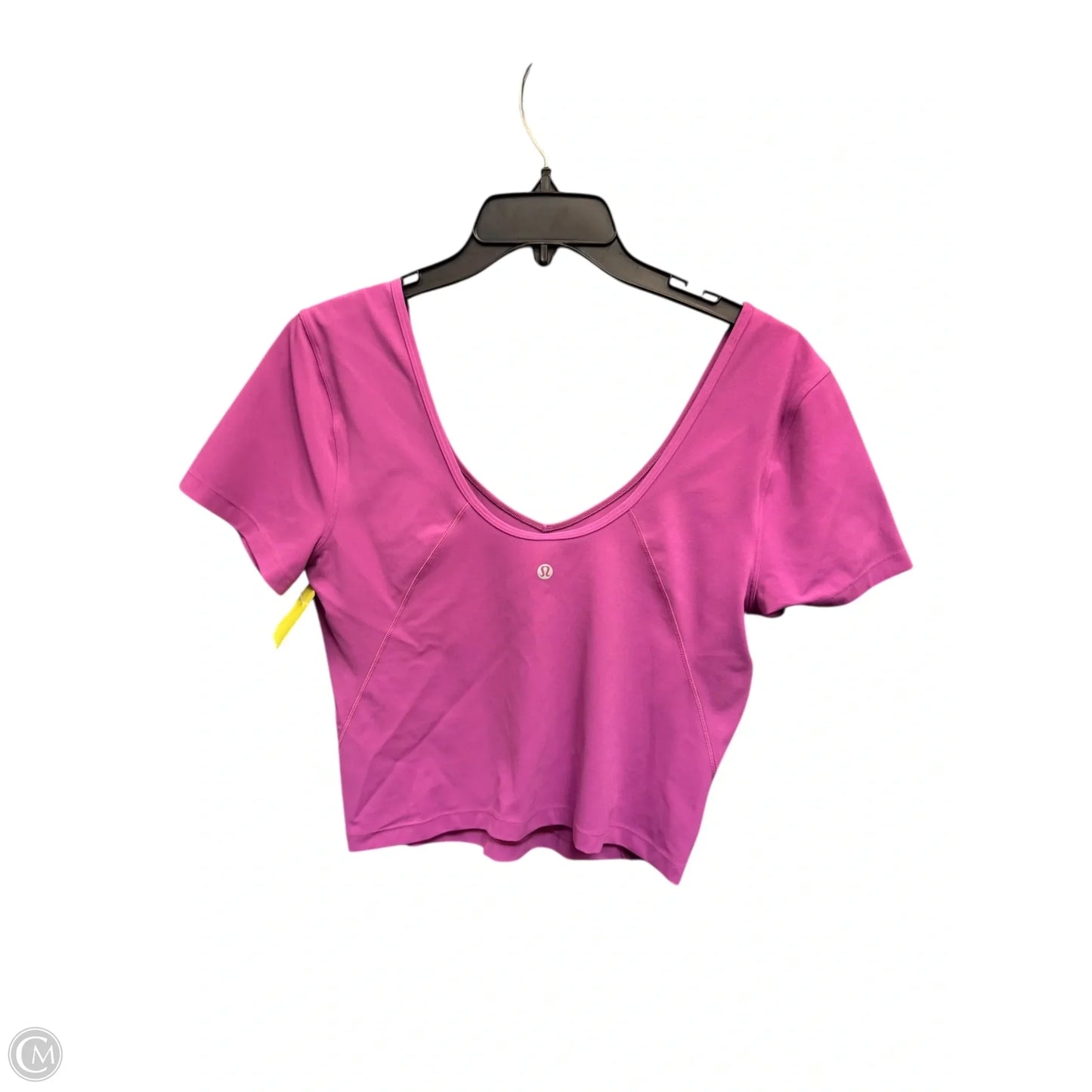 Athletic Top Short Sleeve By Lululemon In Purple, Size: 10