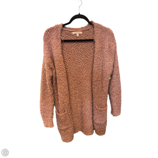Sweater Cardigan By Love Tree In Mauve, Size: S