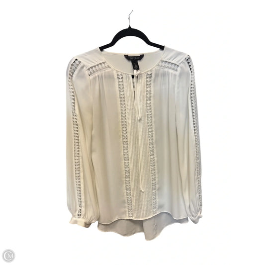 Blouse Long Sleeve By White House Black Market In White, Size: S