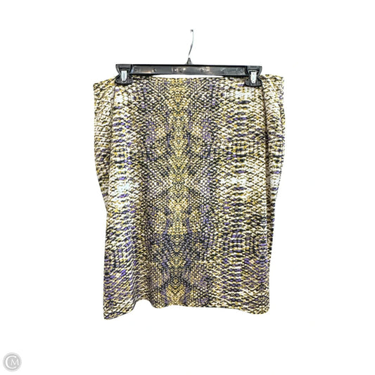 Skirt Midi By Kasper In Animal Print, Size: 16