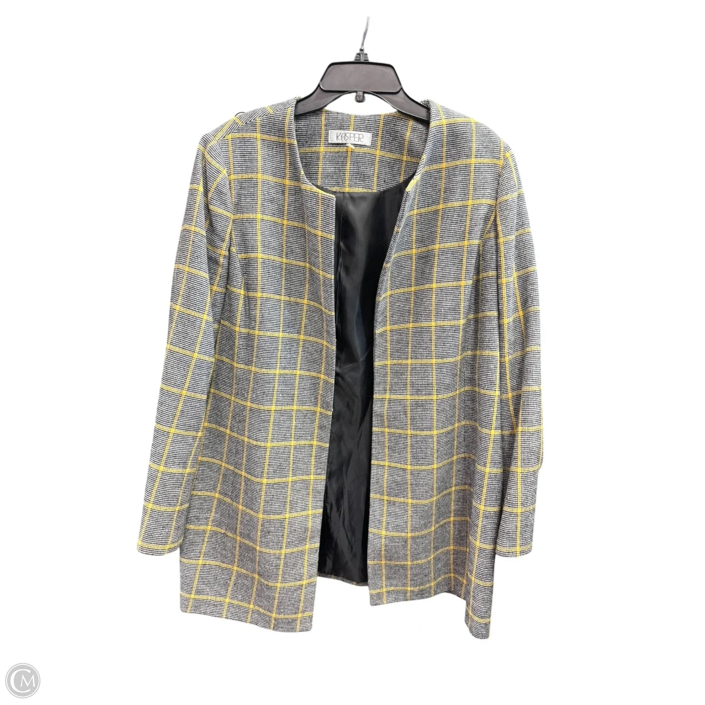 Skirt Set 2pc By Kasper In Black & Yellow, Size: 16