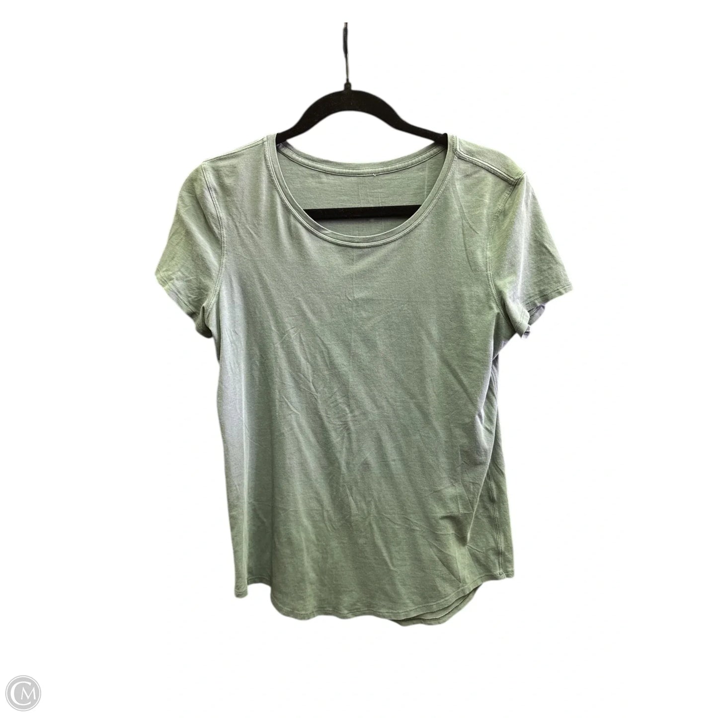 Athletic Top Short Sleeve By Lululemon In Teal, Size: 6