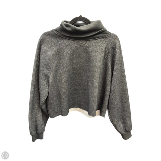Top Long Sleeve By Dkny In Black & Silver, Size: M