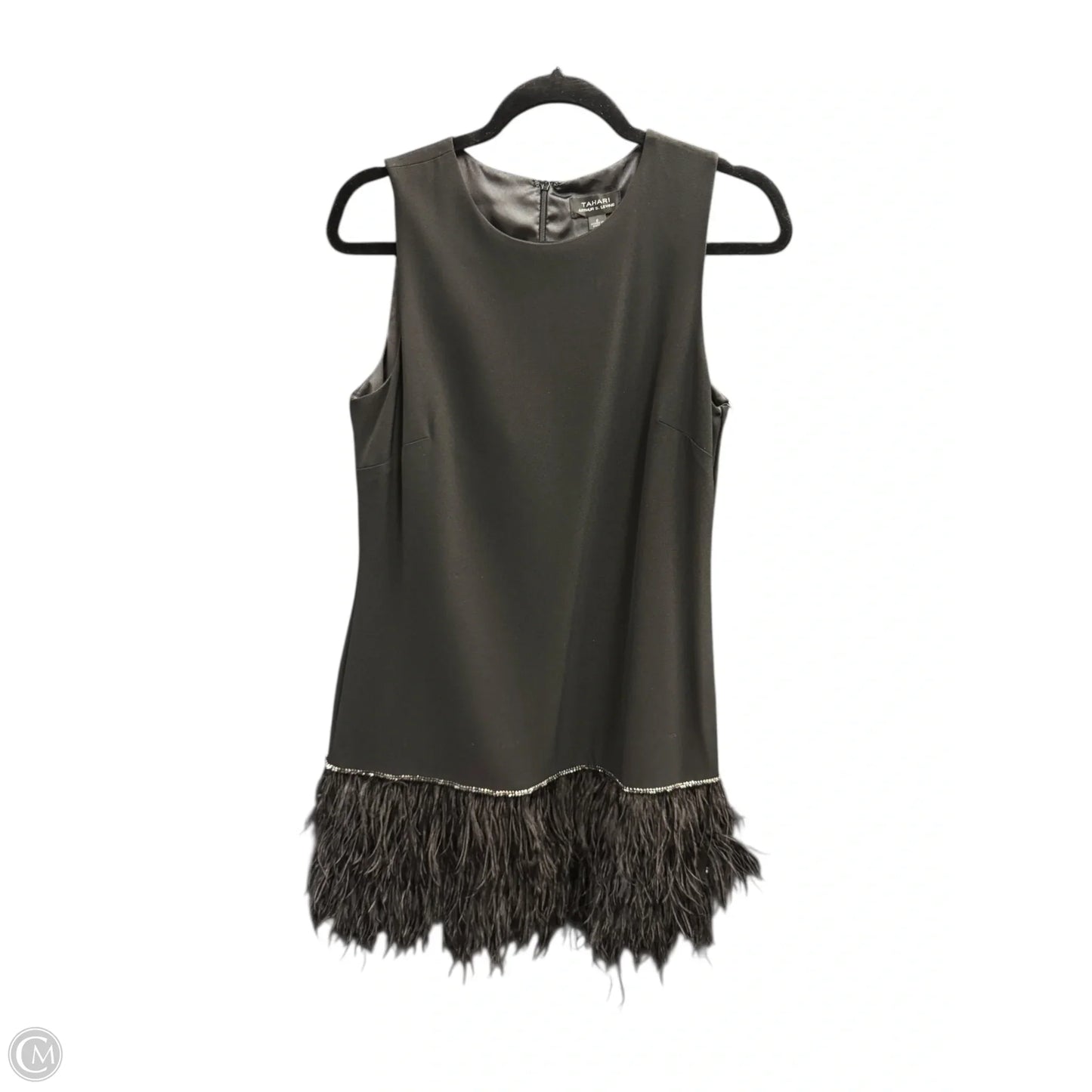 Dress Party Midi By Tahari In Black, Size: 6