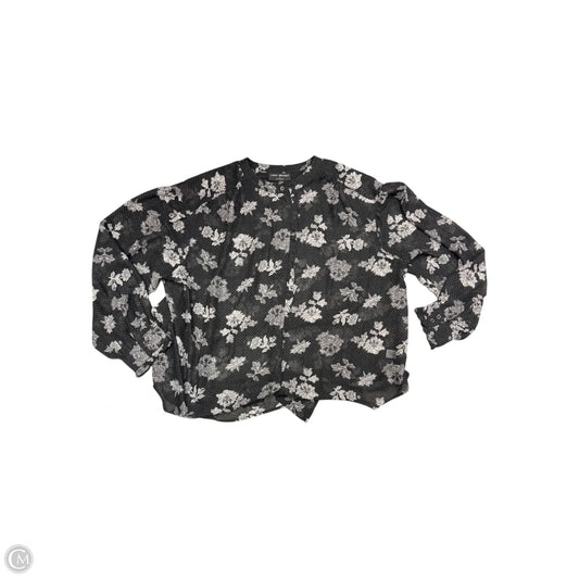 Blouse Long Sleeve By Lane Bryant In Black, Size: 1x