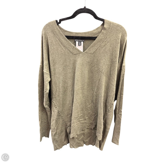 Top Long Sleeve Basic By Tribal In Green, Size: L