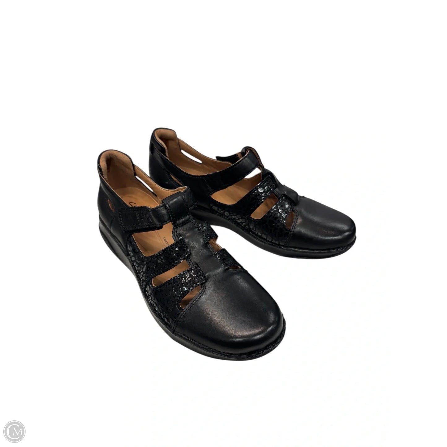 Shoes Flats By Clarks In Black, Size: 9