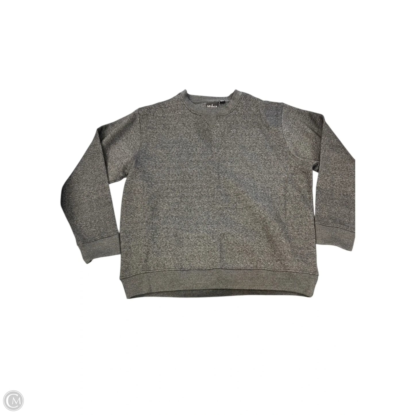 Sweatshirt Crewneck By Clothes Mentor In Grey, Size: 1x