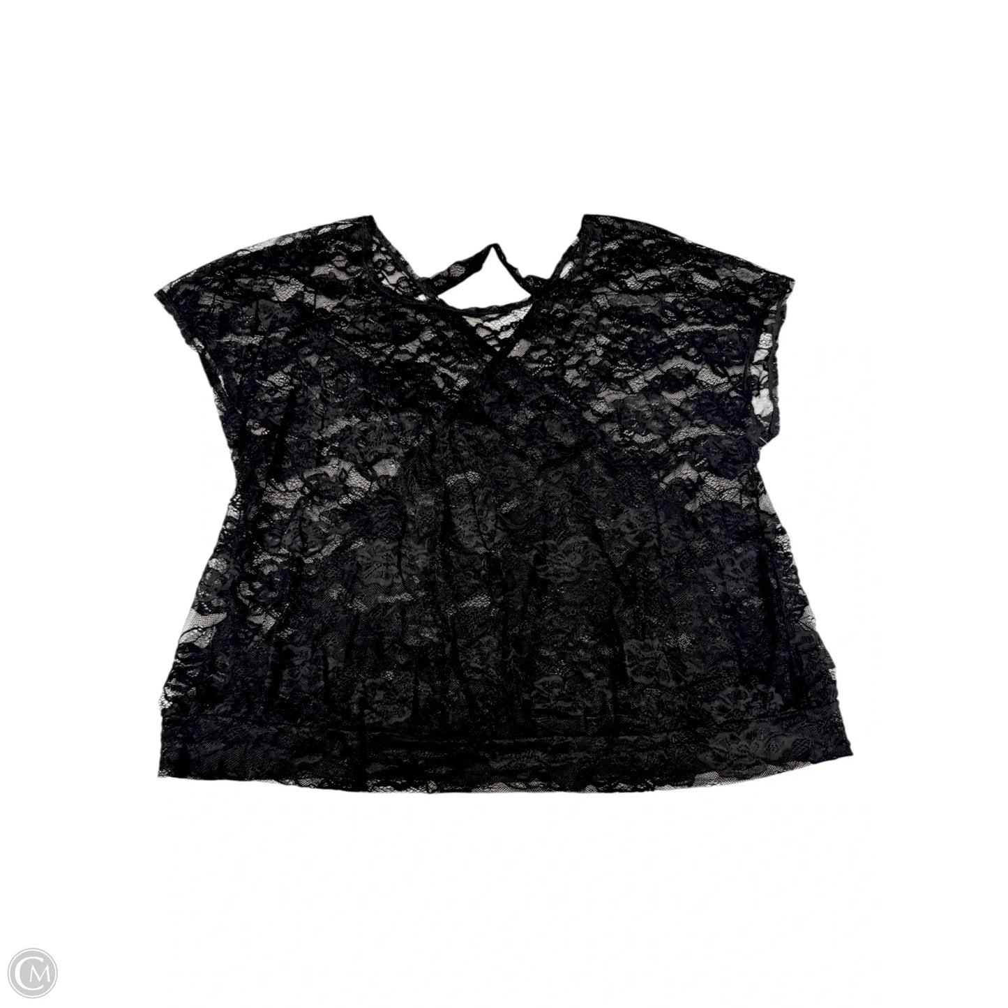 Top Short Sleeve By Torrid In Black, Size: 3x