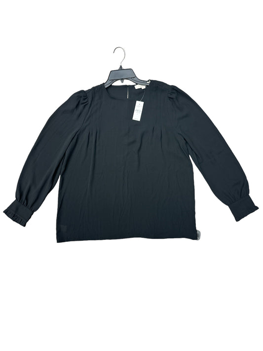 Black Top Long Sleeve Loft, Size S