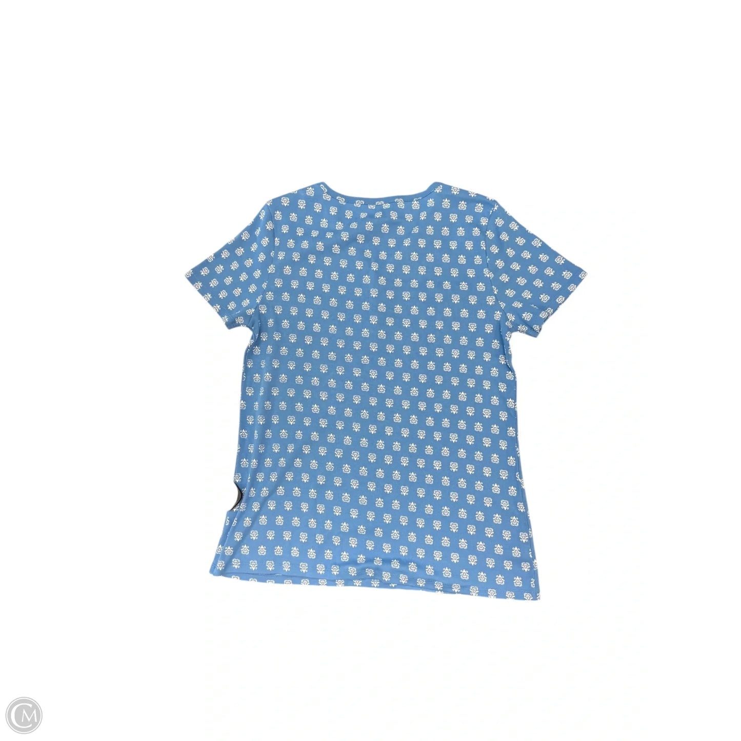 Top Short Sleeve By Croft And Barrow In Blue, Size: M