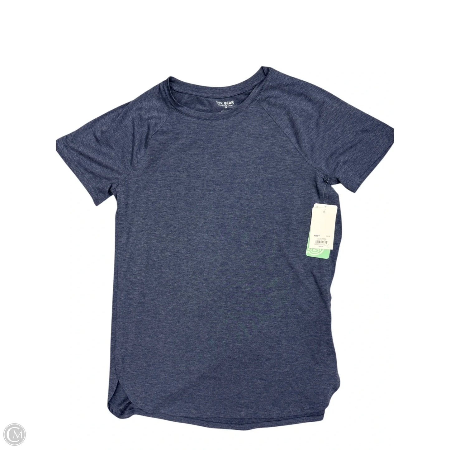 Athletic Top Short Sleeve By Tek Gear In Blue, Size: S