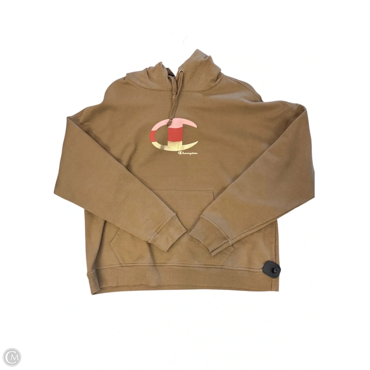 Sweatshirt Hoodie By Champion In Brown, Size: Xl