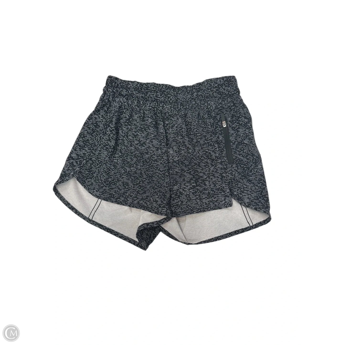 Athletic Shorts By Lululemon In Black & White, Size: M