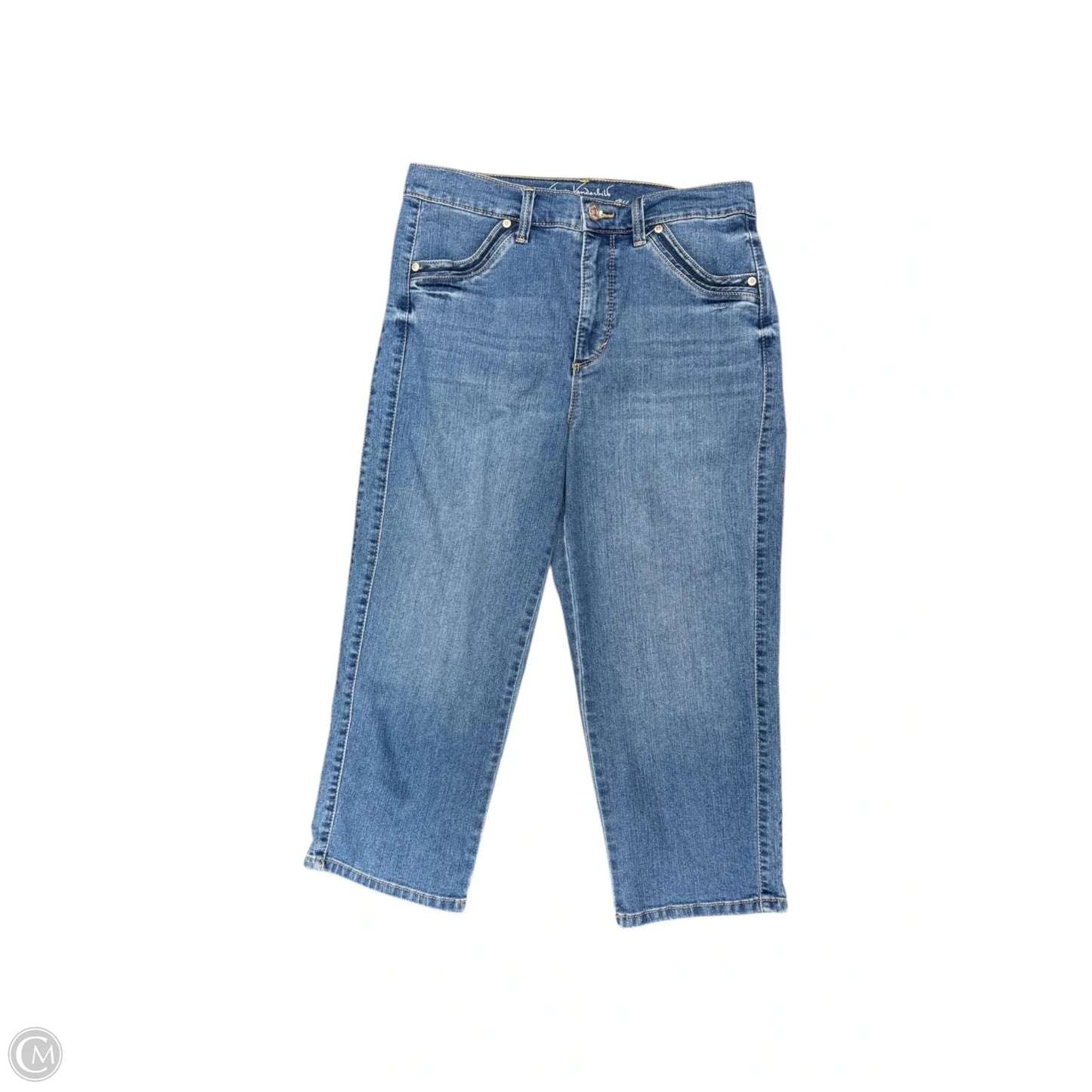 Capris By Gloria Vanderbilt In Blue Denim, Size: 6