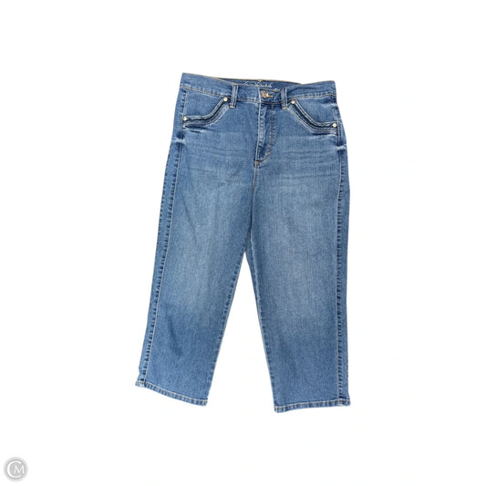 Capris By Gloria Vanderbilt In Blue Denim, Size: 6