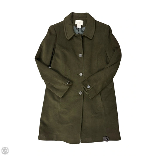 Coat Wool By Worthington In Green, Size: L