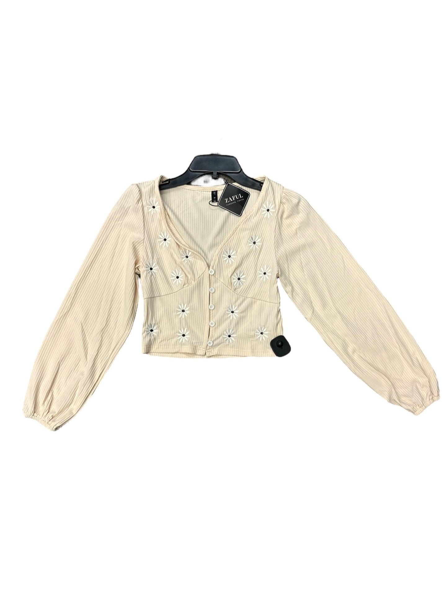 Beige Top Long Sleeve Zaful, Size S