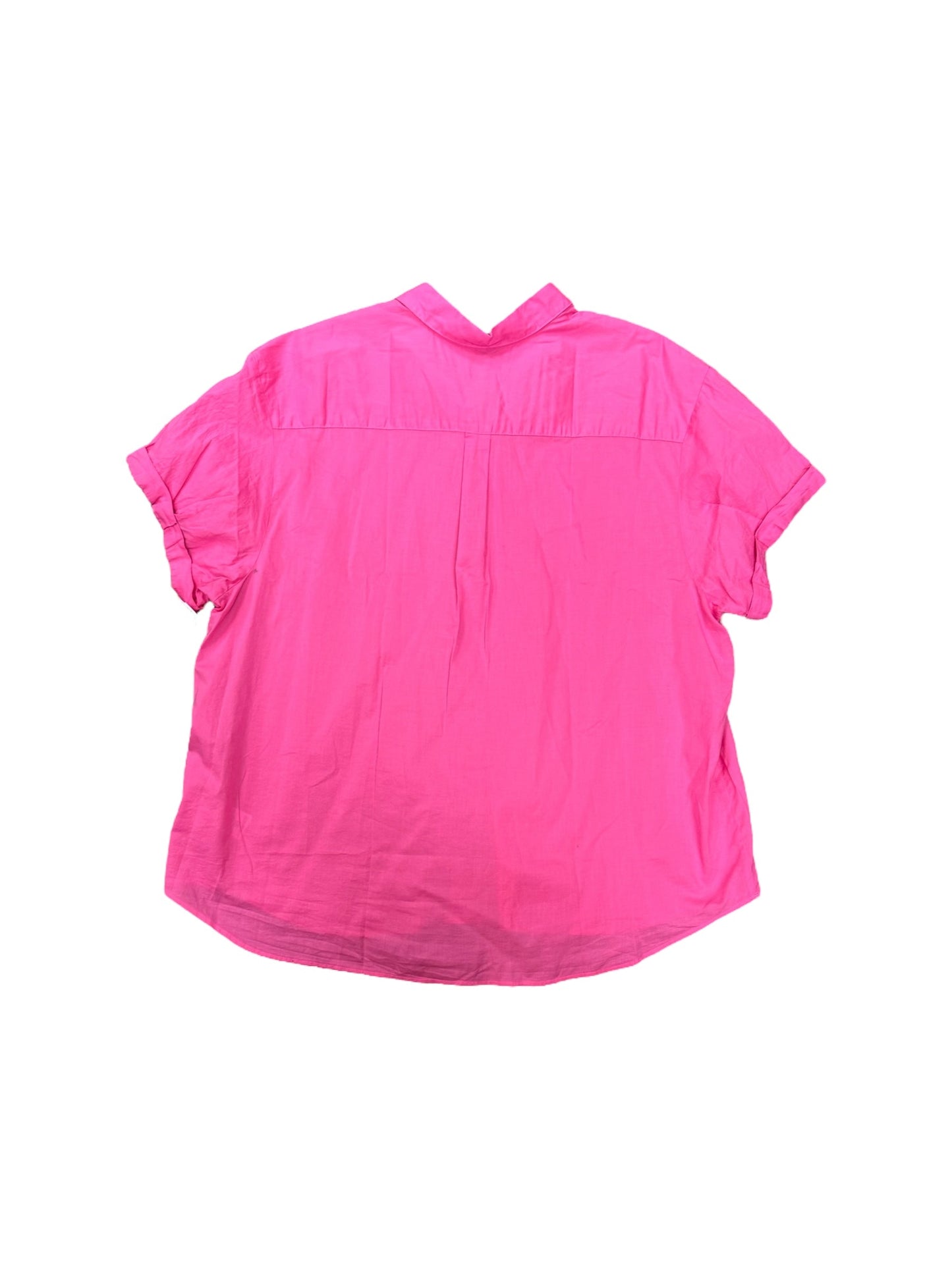 Pink Blouse Short Sleeve Gap, Size 1x