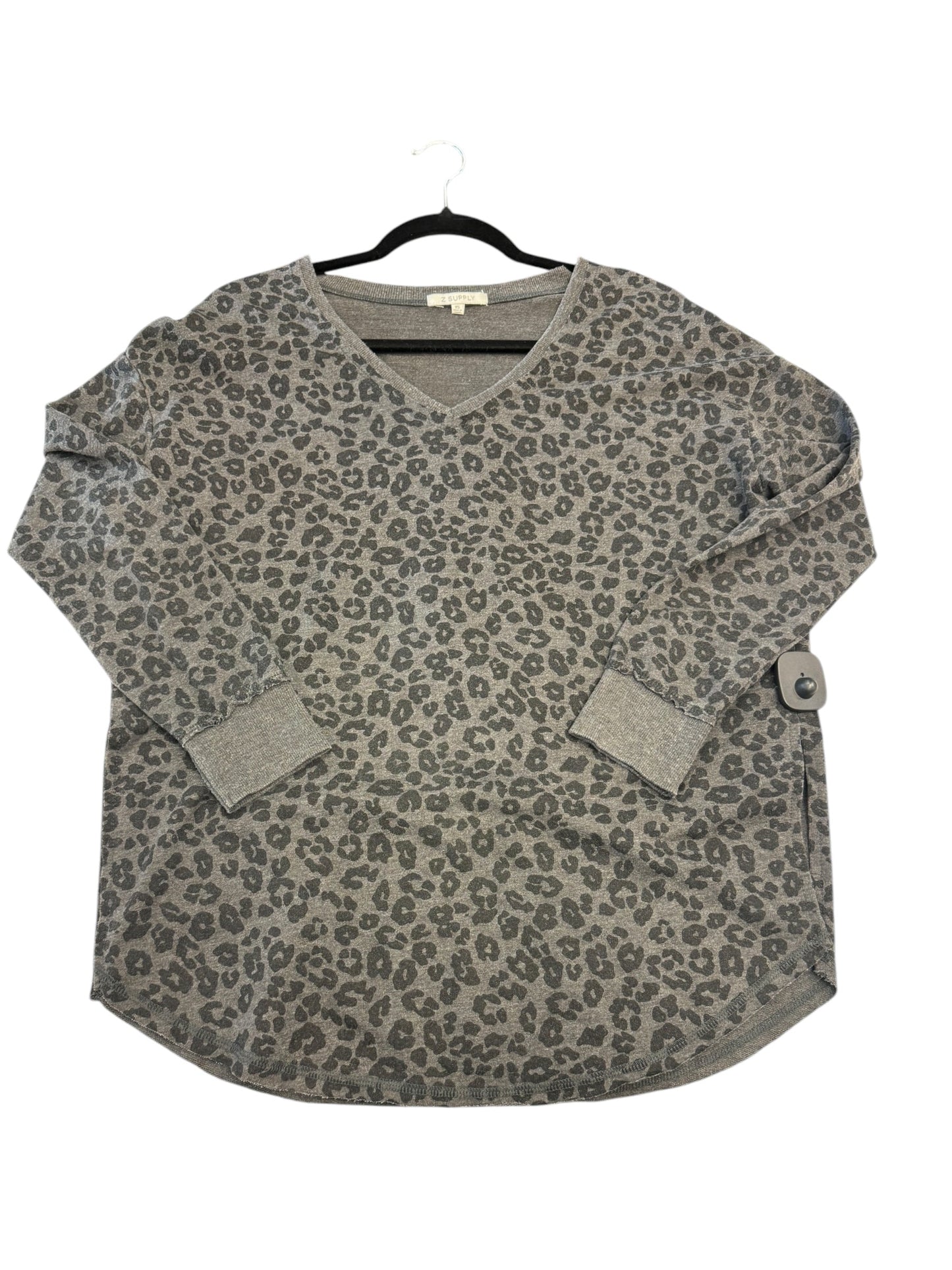 Top Long Sleeve By Z Supply In Grey, Size: Xs