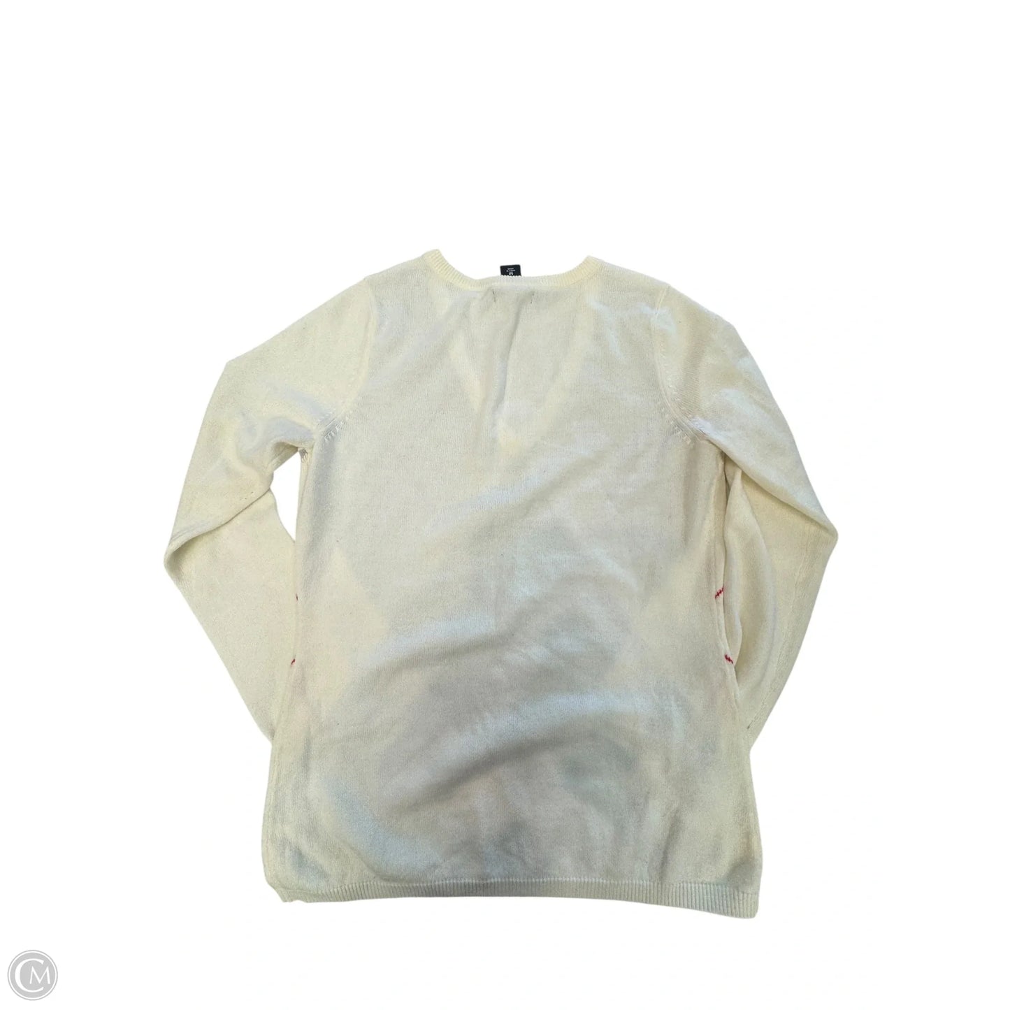 Sweater By New York And Co In Cream & Grey, Size: M