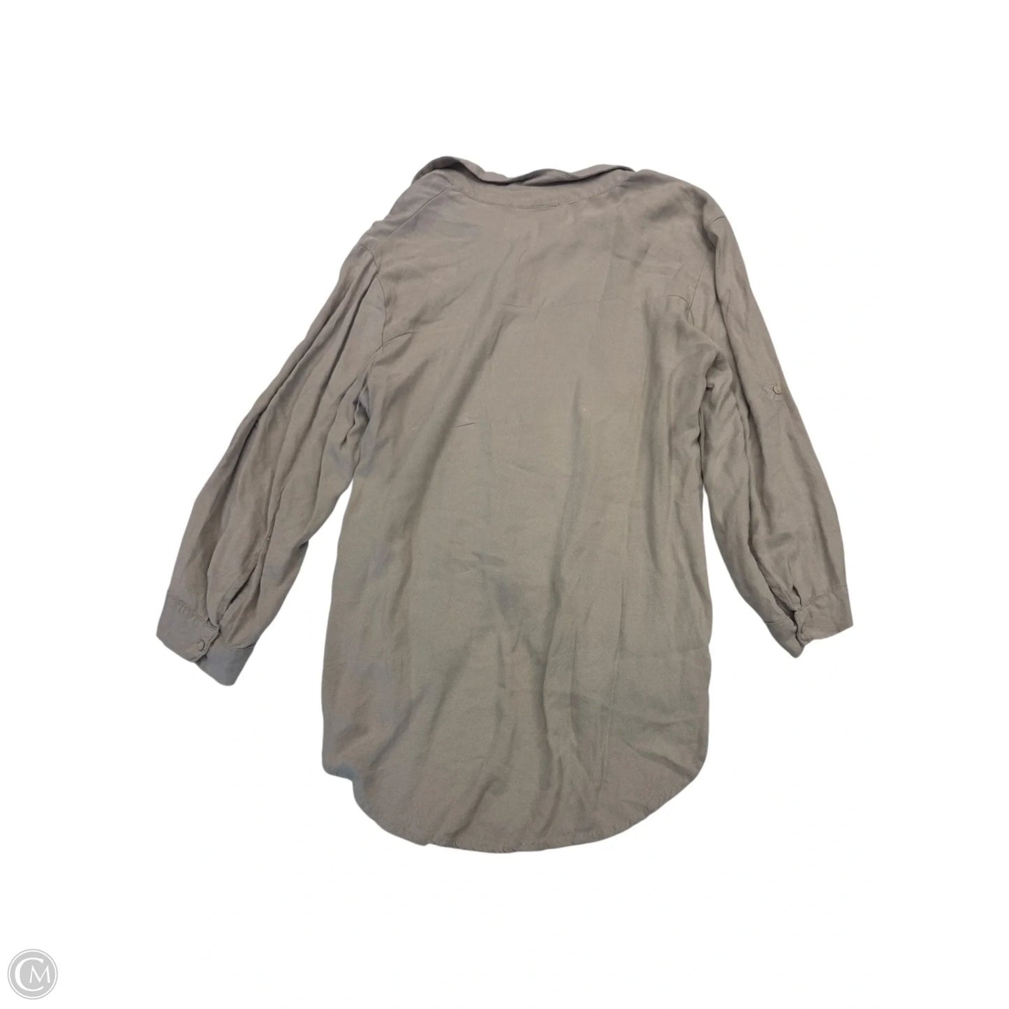Top Long Sleeve By Bobi In Tan, Size: S