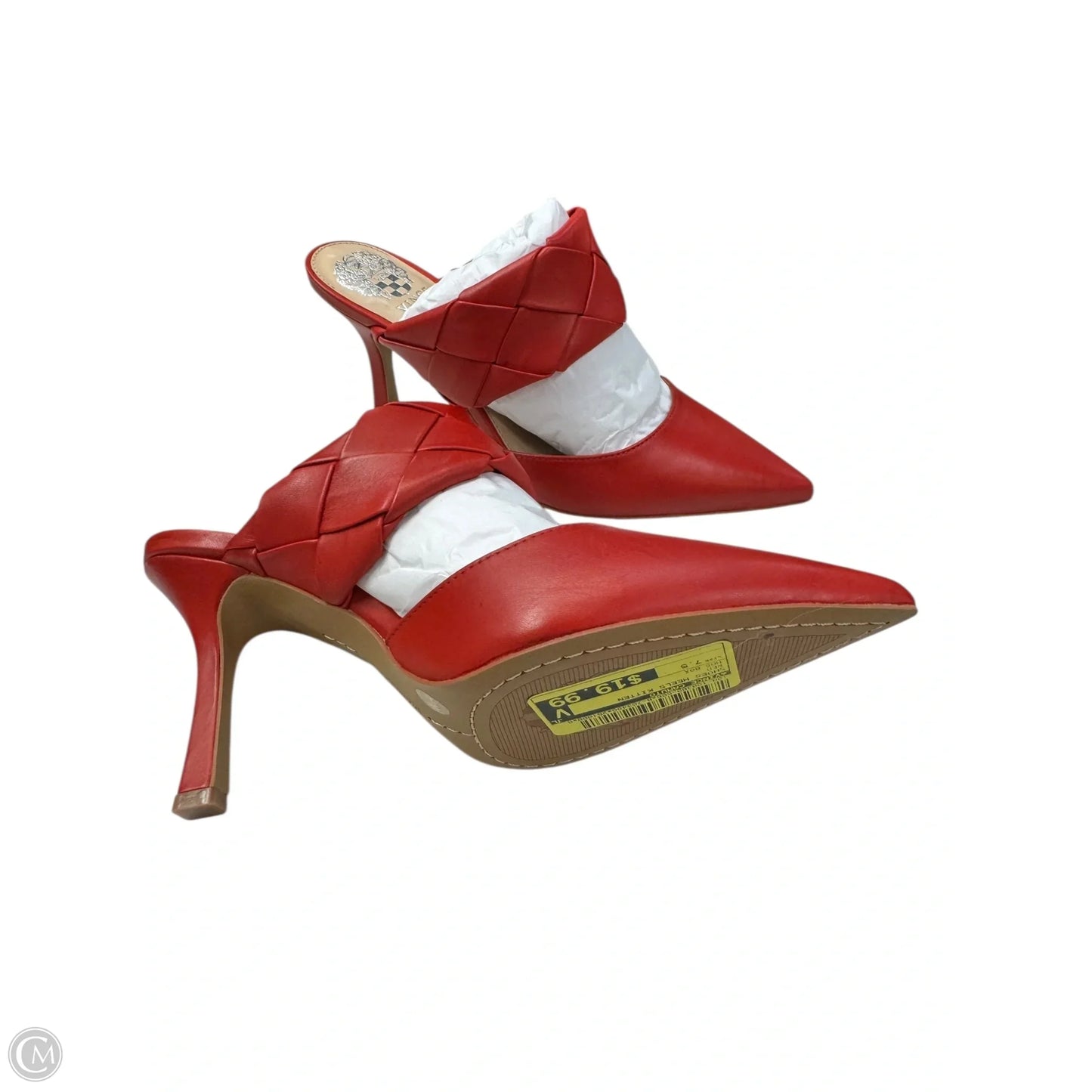Shoes Heels Kitten By Vince Camuto In Red, Size: 7.5