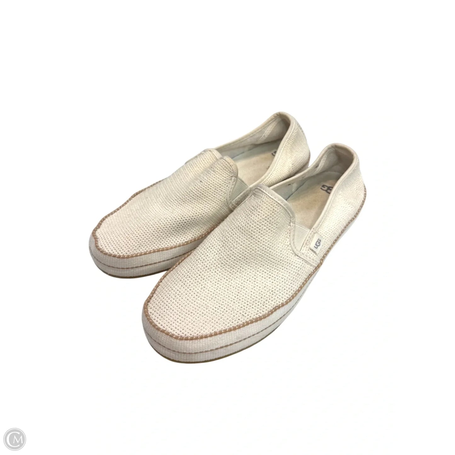 Shoes Flats By Ugg In Cream, Size: 9.5