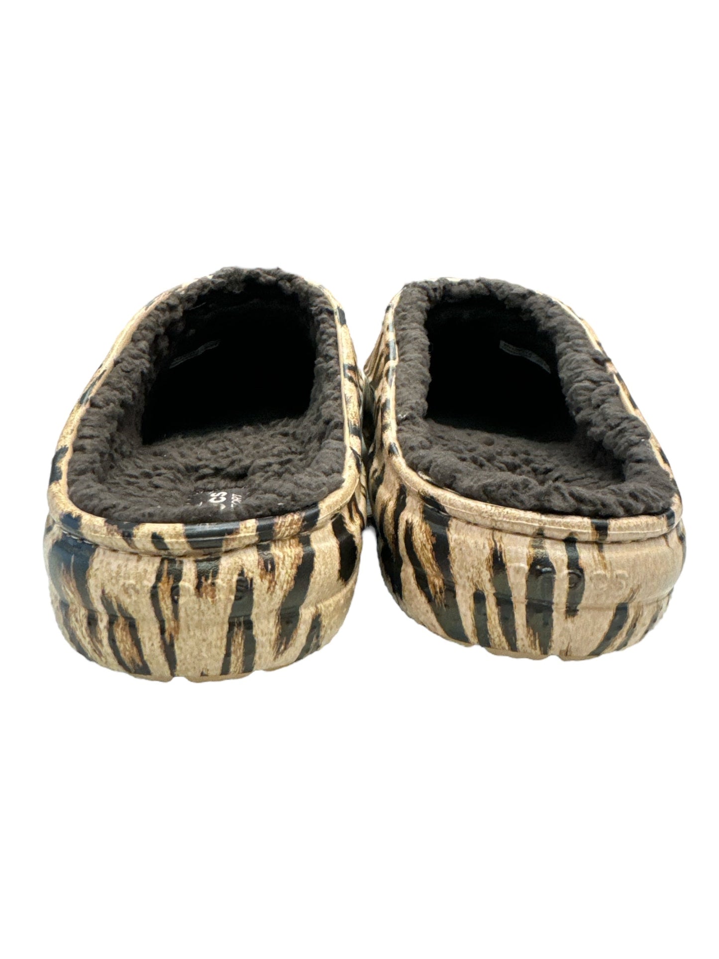 Animal Print Shoes Flats Crocs, Size 9