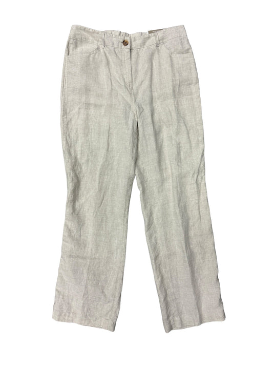 Tan Pants Linen Chicos, Size 6