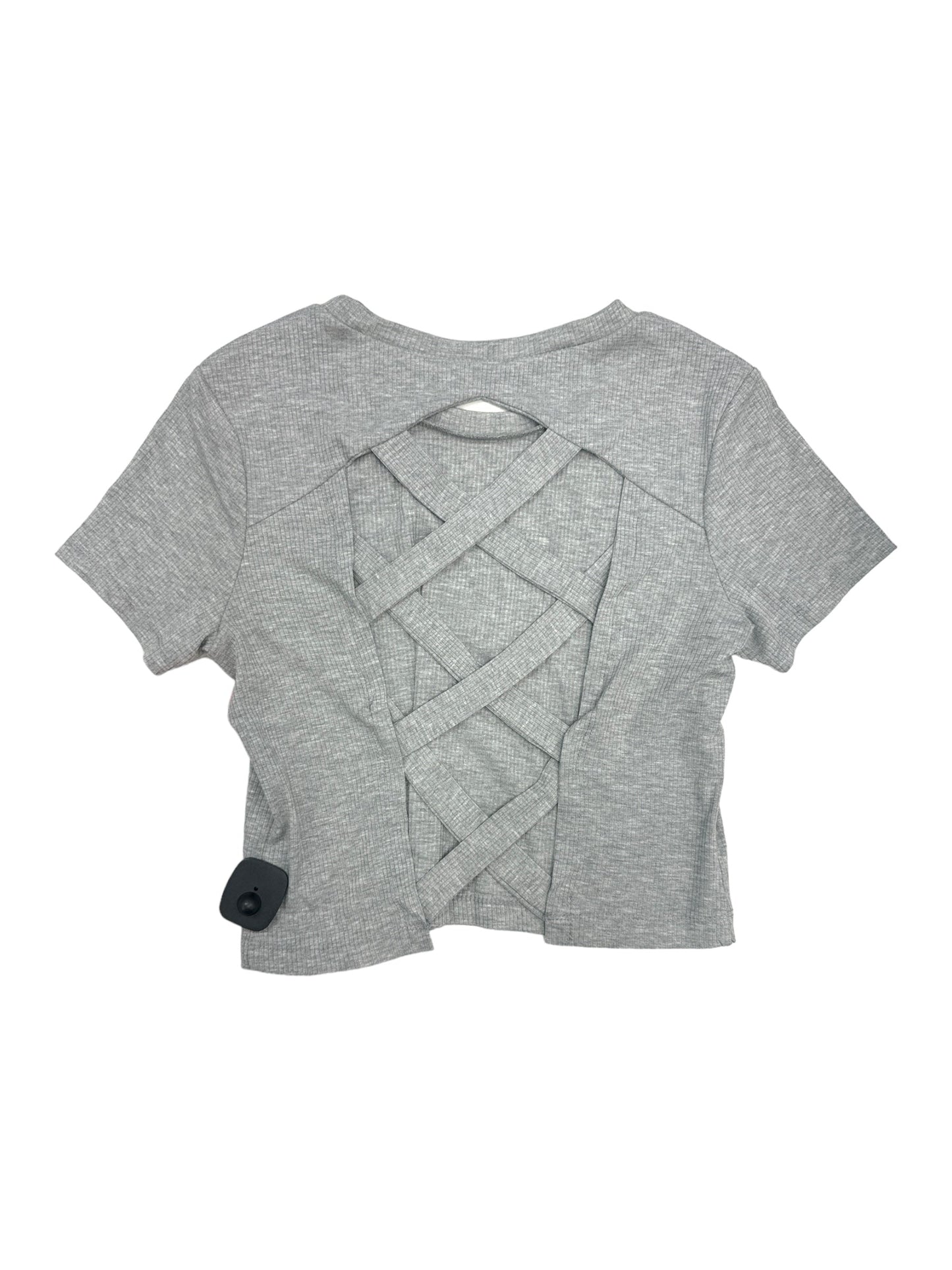 Grey Top Short Sleeve Hot Kiss, Size L