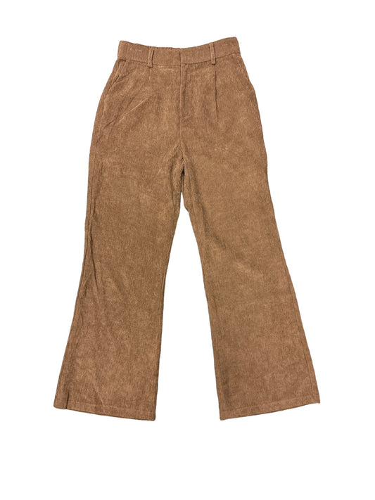 Brown Pants Corduroy Hem & Thread, Size 4