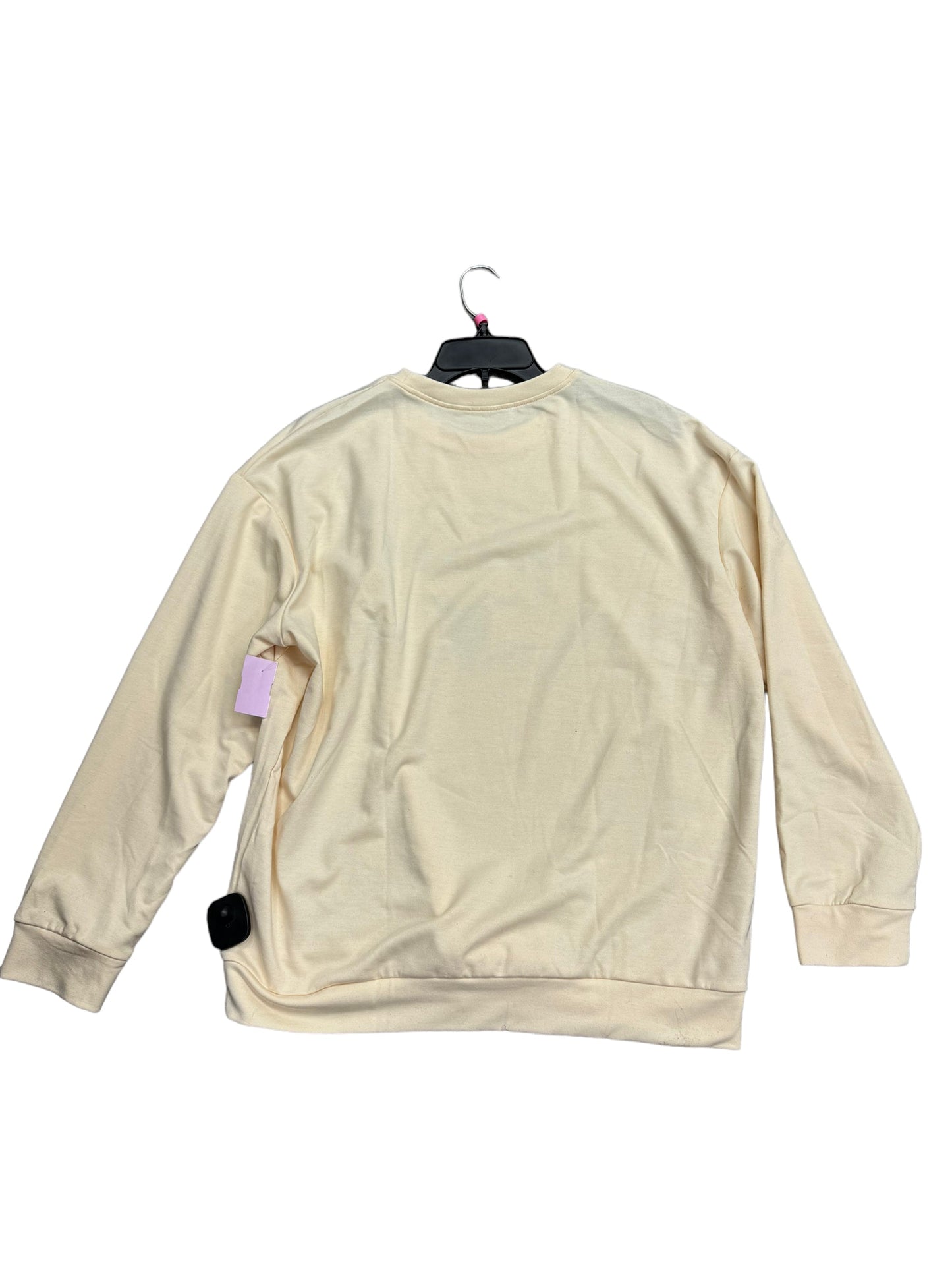 Top Long Sleeve By Clothes Mentor In Cream, Size: Xl