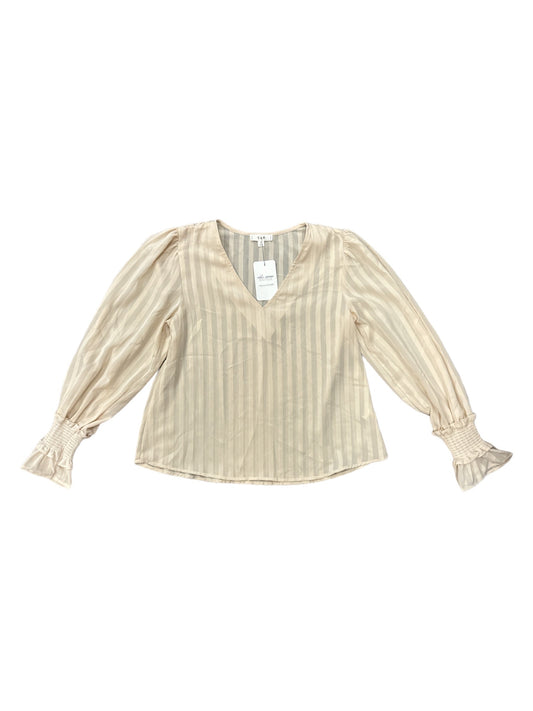 Top Long Sleeve By Clothes Mentor In Cream, Size: S