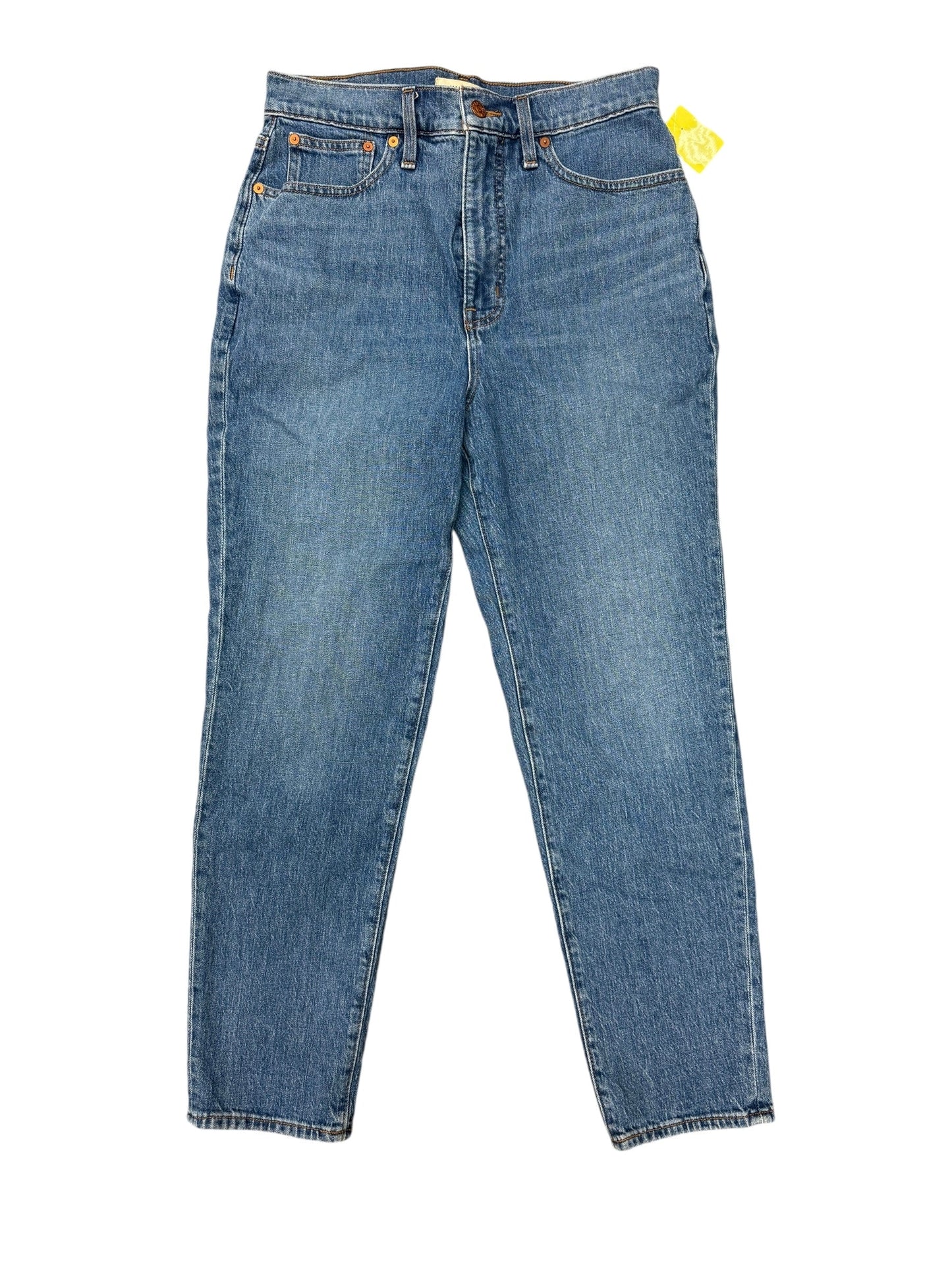 Jeans Straight By Madewell In Blue Denim, Size: 6