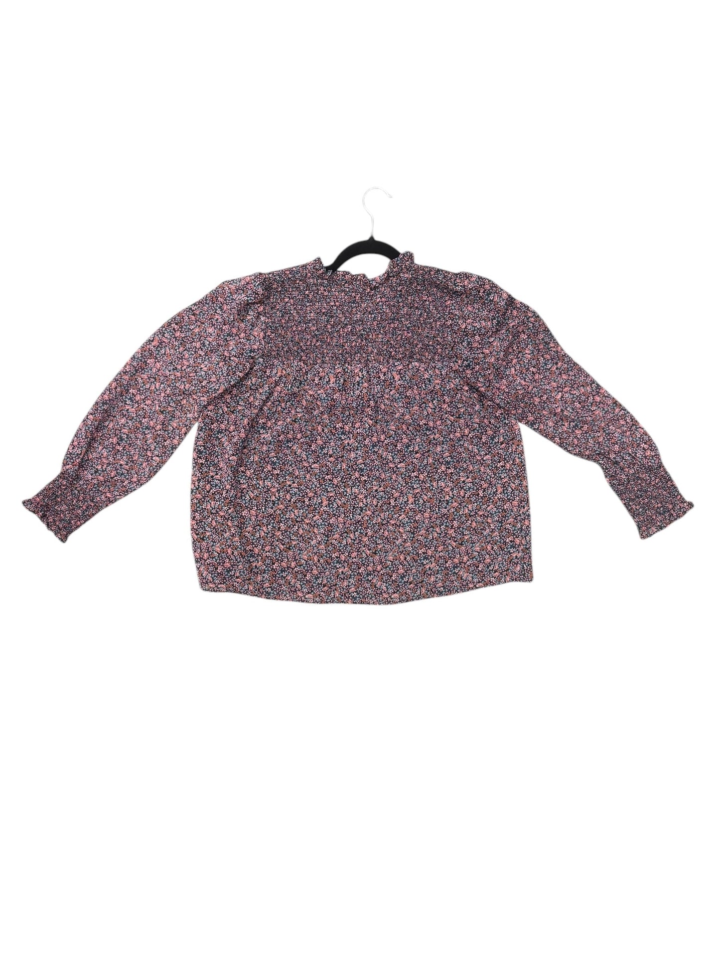 Blouse Long Sleeve By 1.state In Floral Print, Size: M