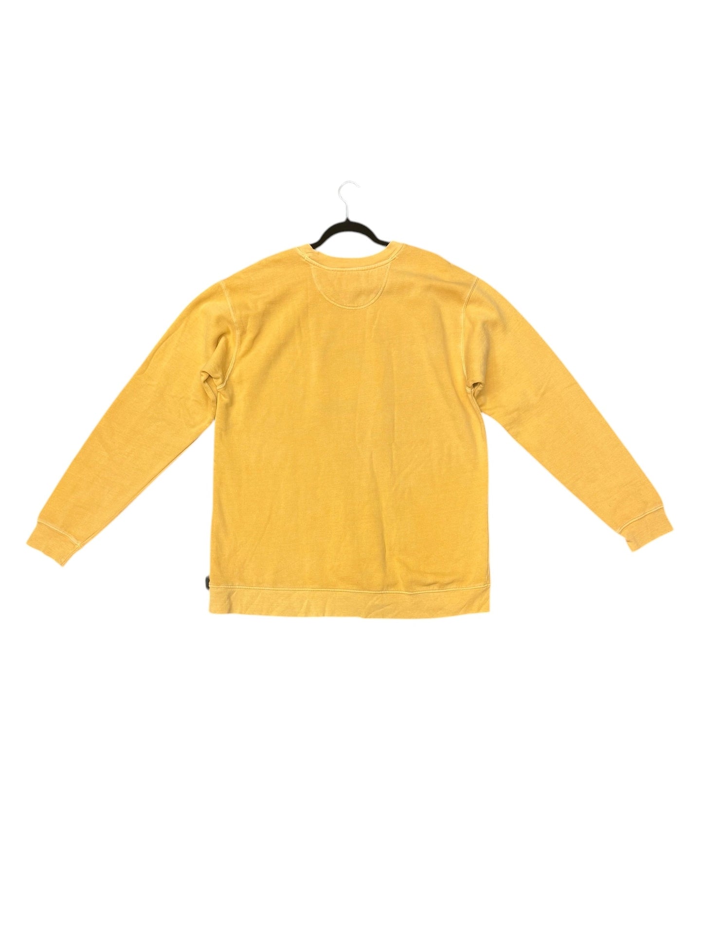 Sweatshirt Crewneck By Clothes Mentor In Yellow, Size: Xl