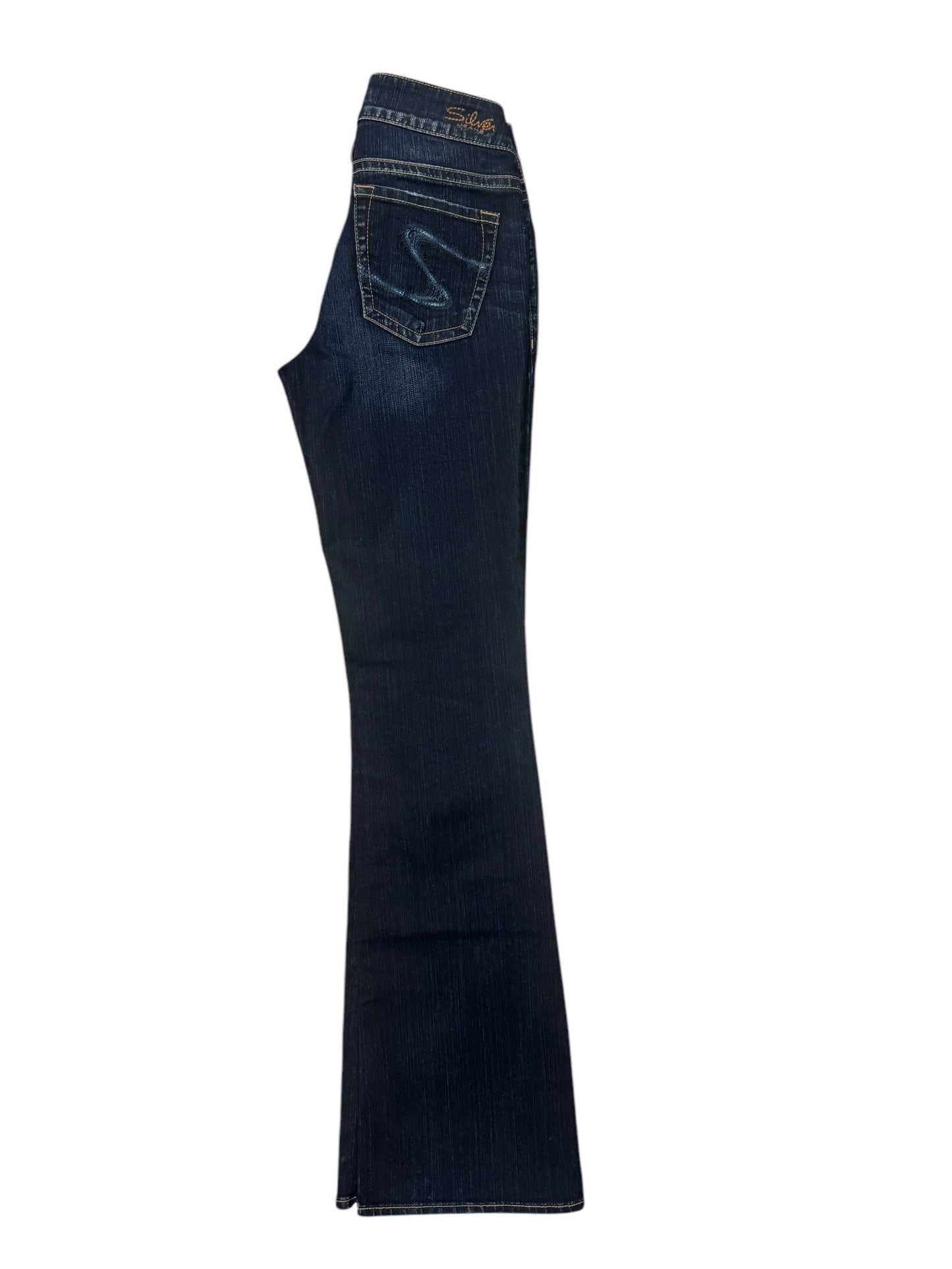 Jeans Flared By Silver In Blue Denim, Size: 6