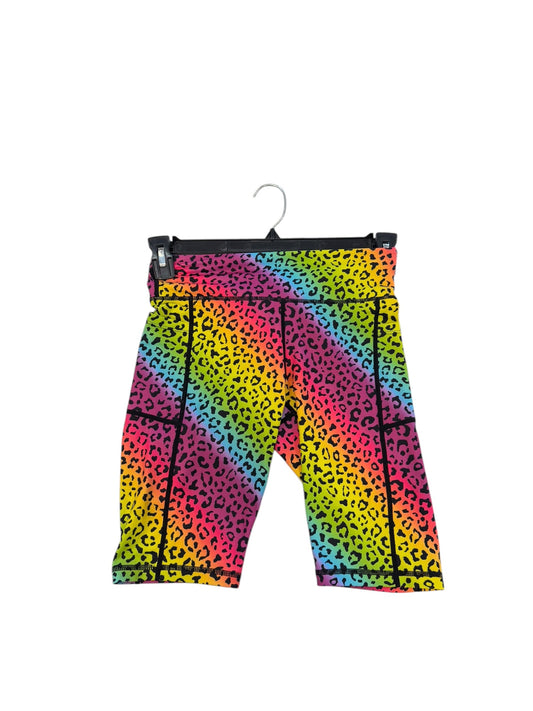 Athletic Shorts By Zyia In Rainbow Print, Size: S