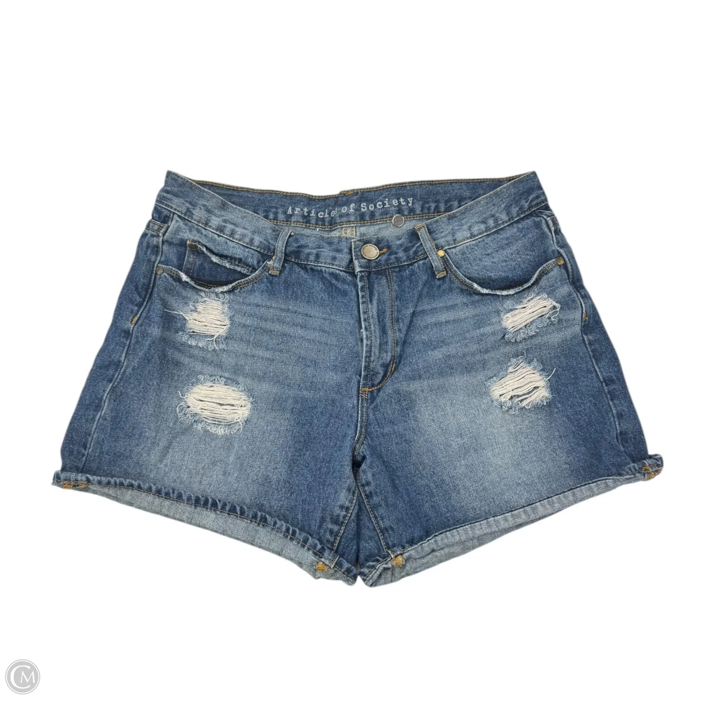 Shorts By Articles Of Society In Blue Denim, Size: 6