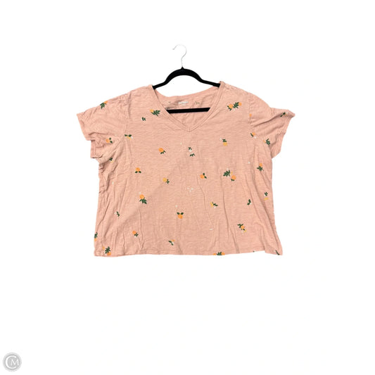 Top Short Sleeve By Old Navy In Pink, Size: 1x