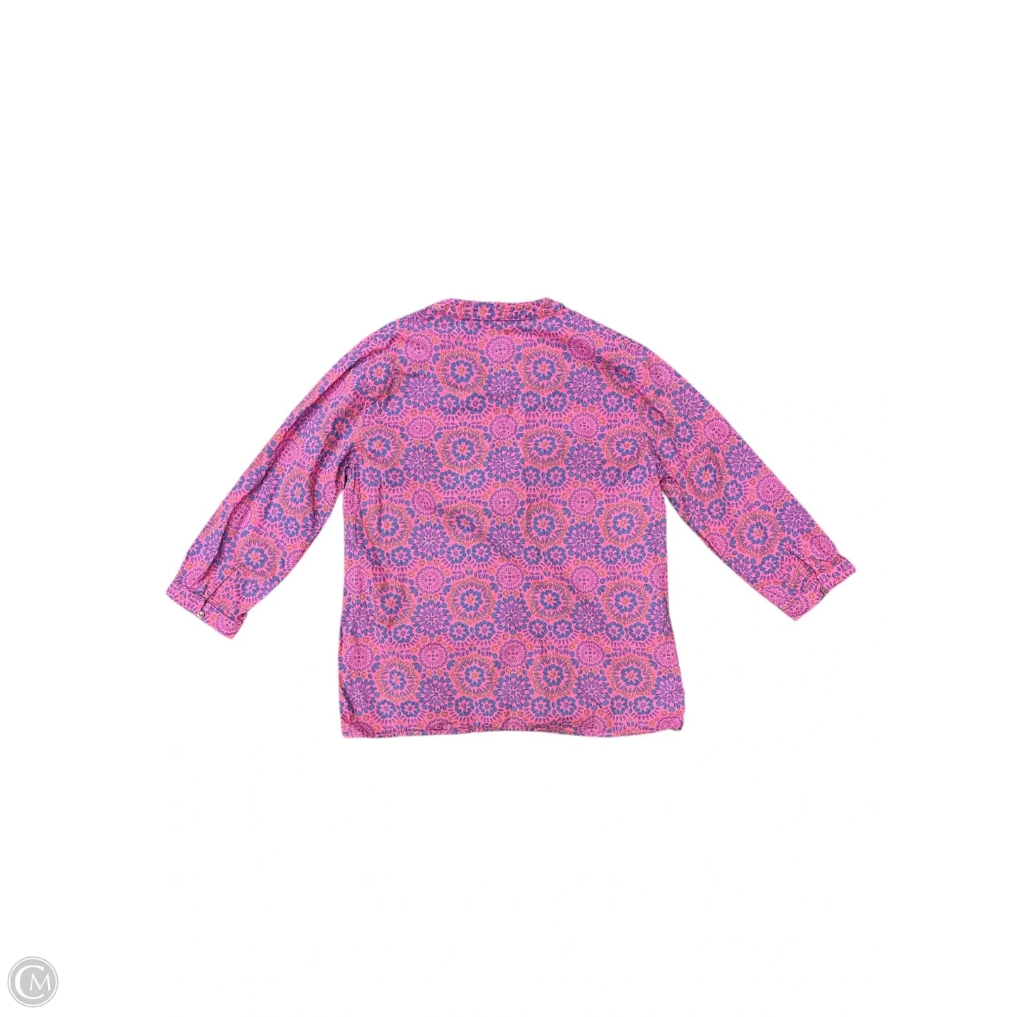 Blouse Long Sleeve By Fresh Produce In Pink, Size: L