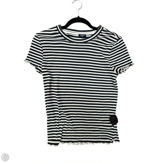 Top Short Sleeve By Splendid In Striped Pattern, Size: L