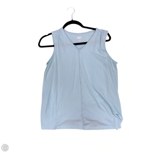 Top Sleeveless By Lands End In Aqua, Size: M