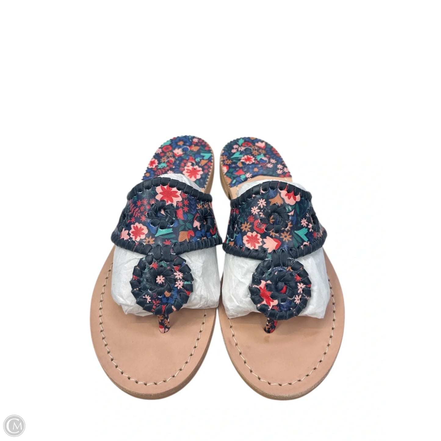 Sandals Flats By Jack Rogers In Floral Print, Size: 6.5