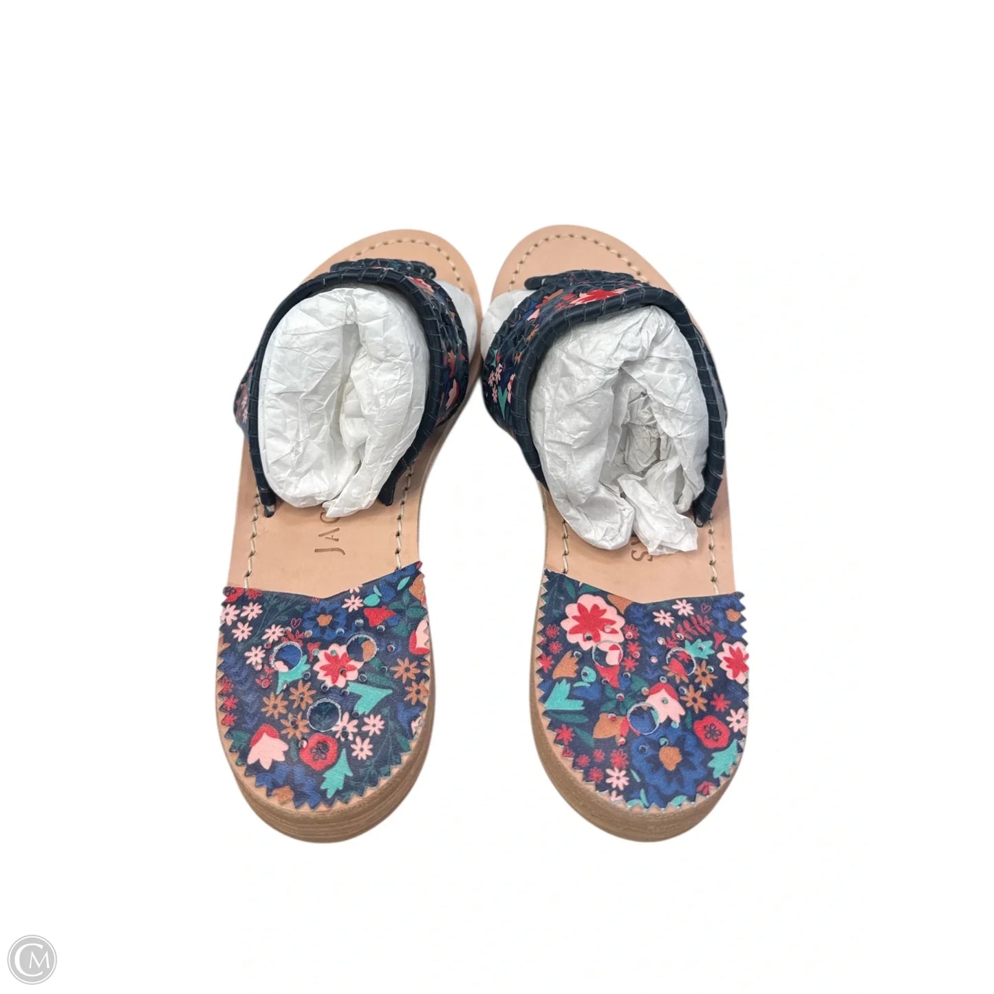Sandals Flats By Jack Rogers In Floral Print, Size: 6.5