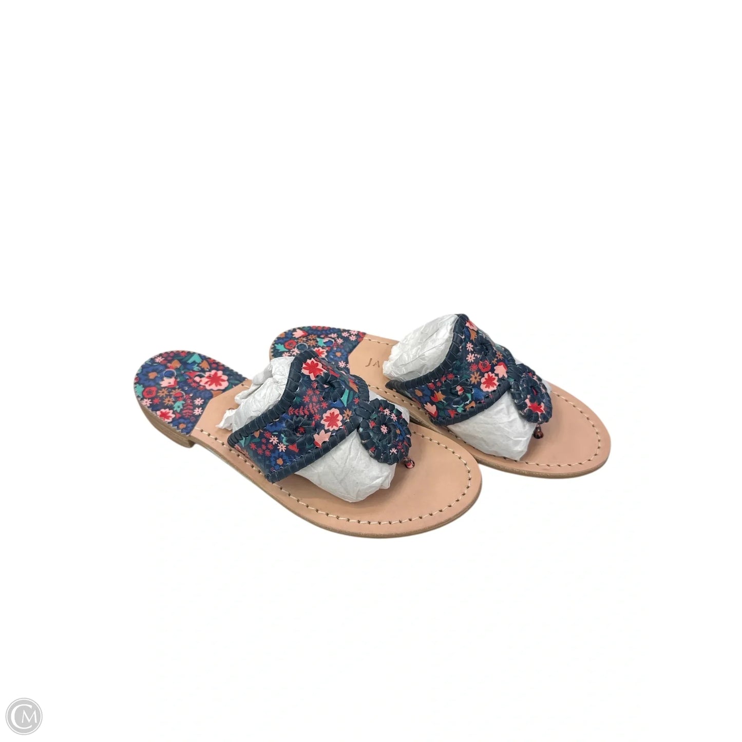 Sandals Flats By Jack Rogers In Floral Print, Size: 6.5