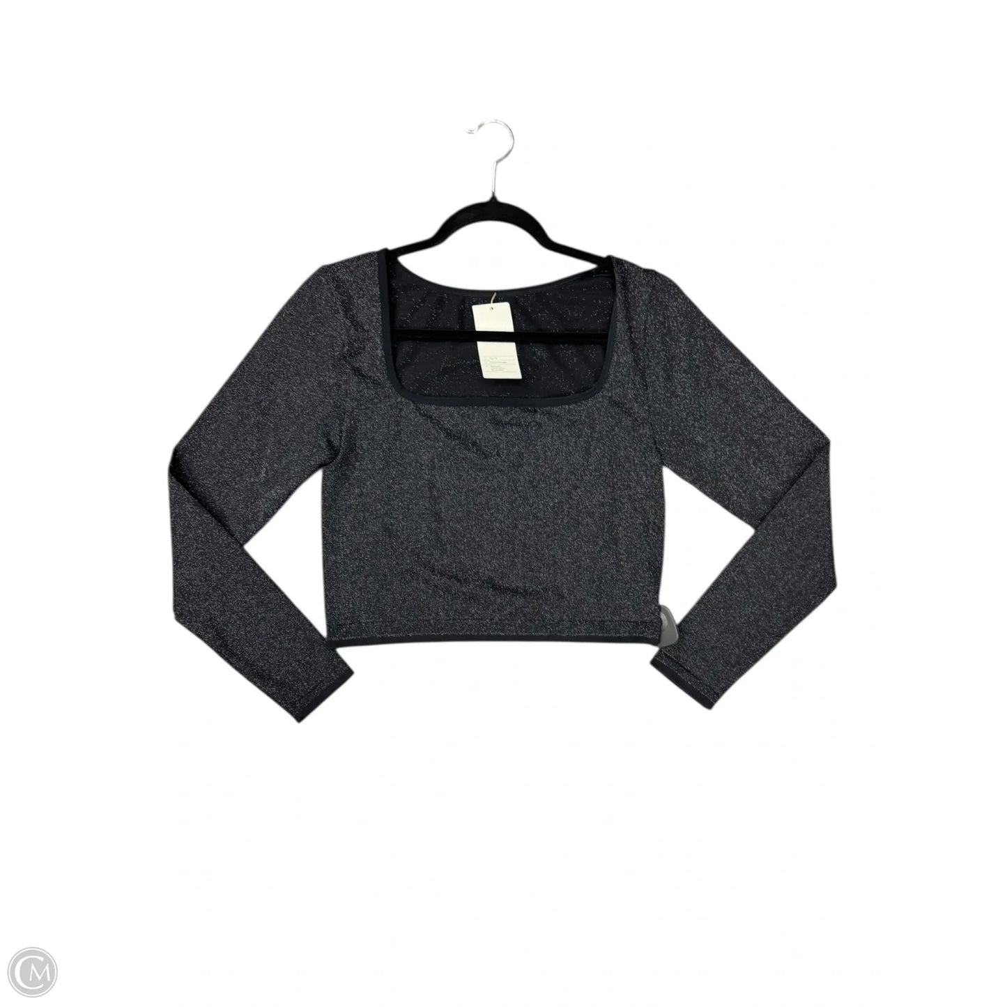 Athletic Top Long Sleeve Crewneck By All In Motion In Black, Size: L